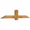 Ekena Millwork Eugene Rough Sawn Timber Gable Bracket, Western Red Cedar, 60"W x 12"H x 4"D x 4"F, 5/12 Pitch GBW060X12X0404EUG00RWR - alternate 4